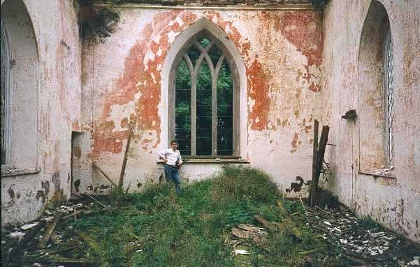 The devistation within Toomna church
